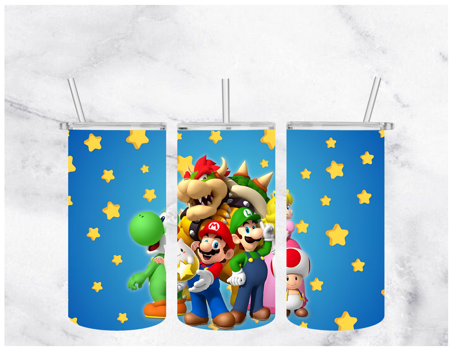 Mario Bro. Inspired | Sublimation Tumbler | 12oz