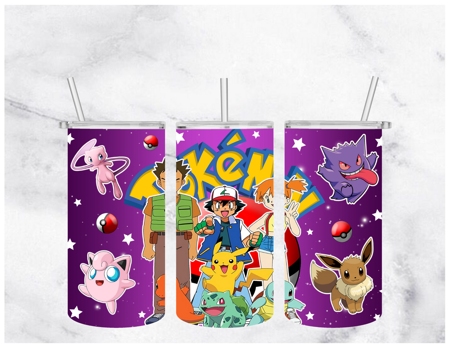 Pokemon Inspired | Sublimation Tumbler | 12oz