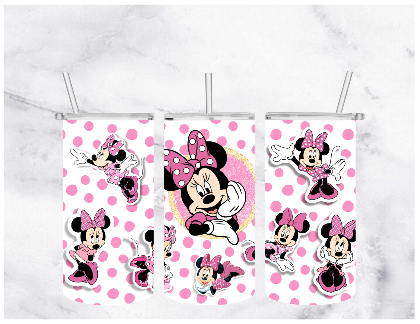 Minnie Inspired Sticker | Sublimation Tumbler | 12oz