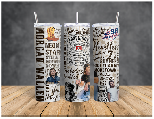 Morgan Wallen Inspired | Sublimation Tumbler | 20oz