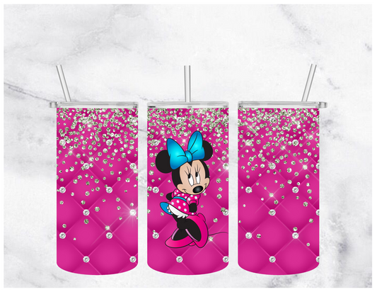 Minnie Inspired Glitter | Sublimation Tumbler | 12oz