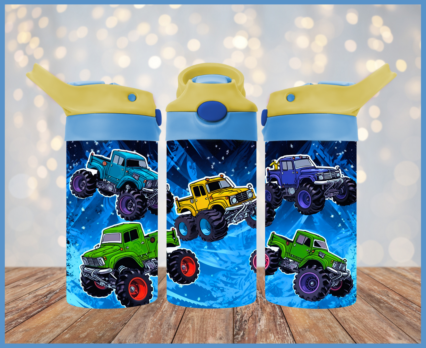 Blue/Yellow Monster Trucks