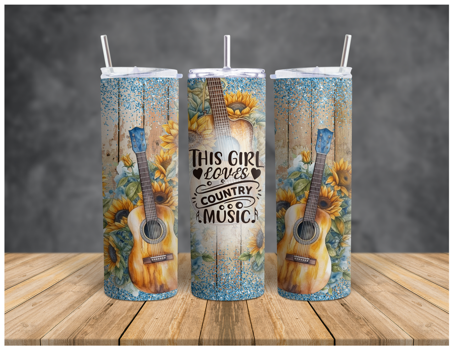 This Girl loves Country Music | Sublimation Tumbler | 20oz