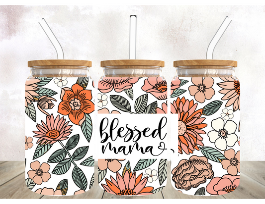 Blessed Mama | Can Glass | 16oz