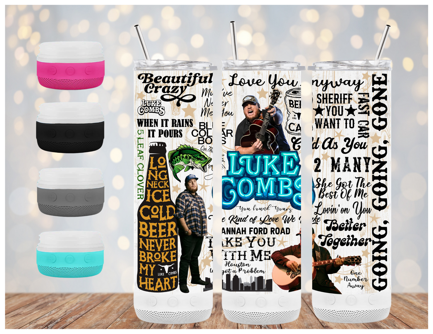 Luke Combs | Sublimation Bluetooth Tumbler | 20oz