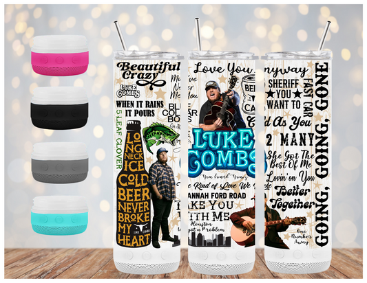 Luke Combs | Sublimation Bluetooth Tumbler | 20oz