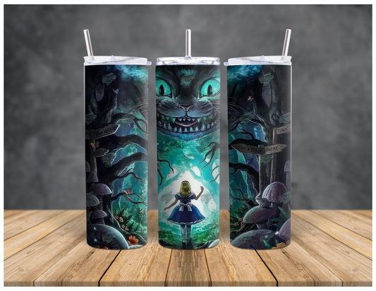 Alice in Wonderland Inspired | Sublimation Tumbler |20oz