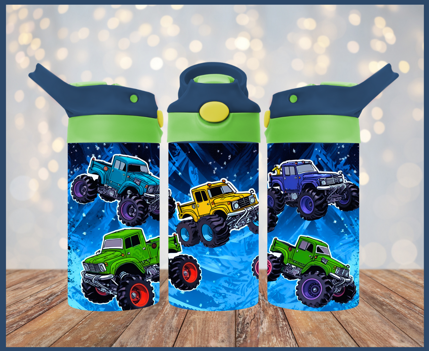 Blue/Green Monster Trucks