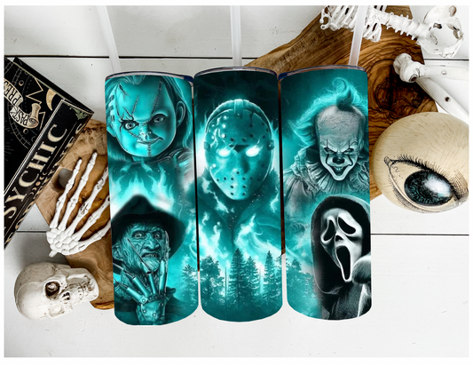 Glow Horror Friends | Sublimation Tumblers | 20oz