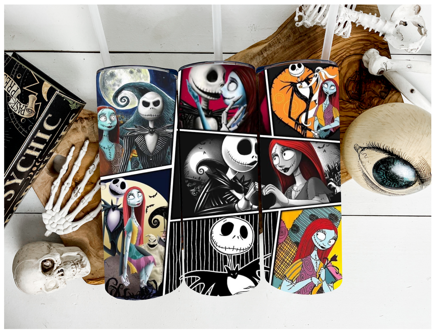 Jack & Sally Collage | Sublimation Tumbler | 20oz