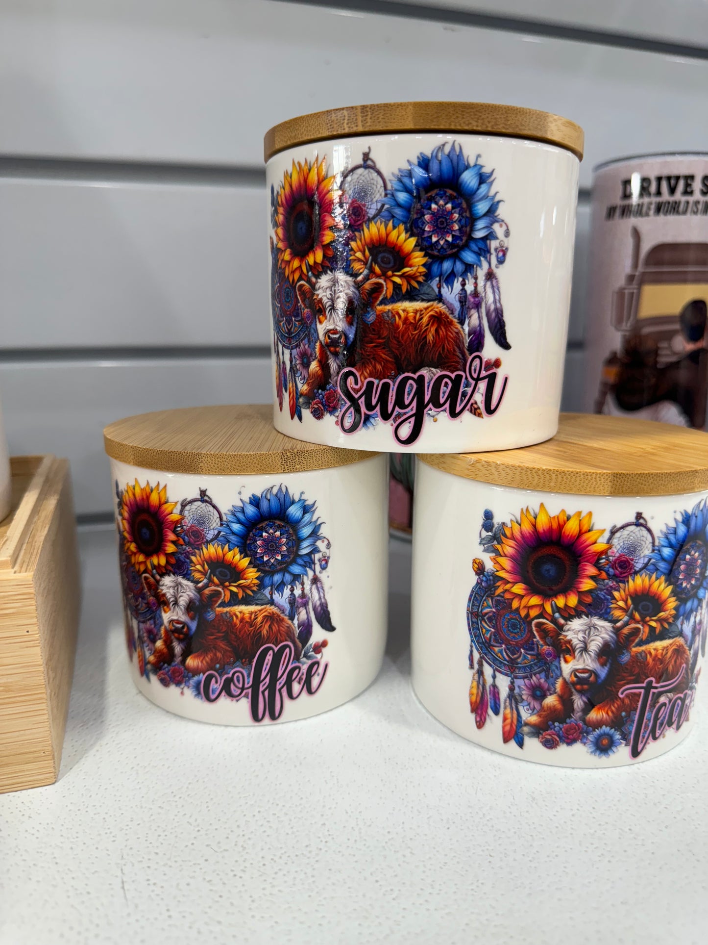 Highland Cow Canister Set