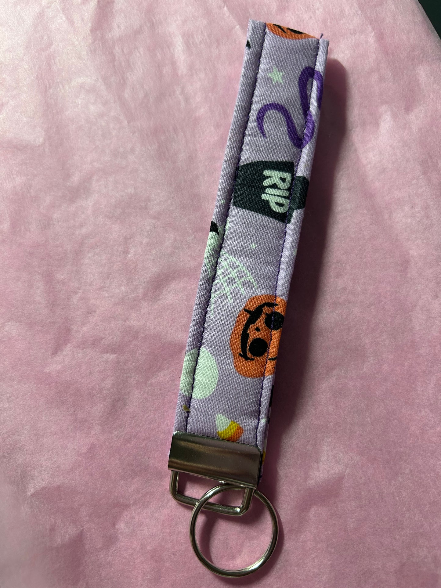 Purple Spooky Vibes Key Fob