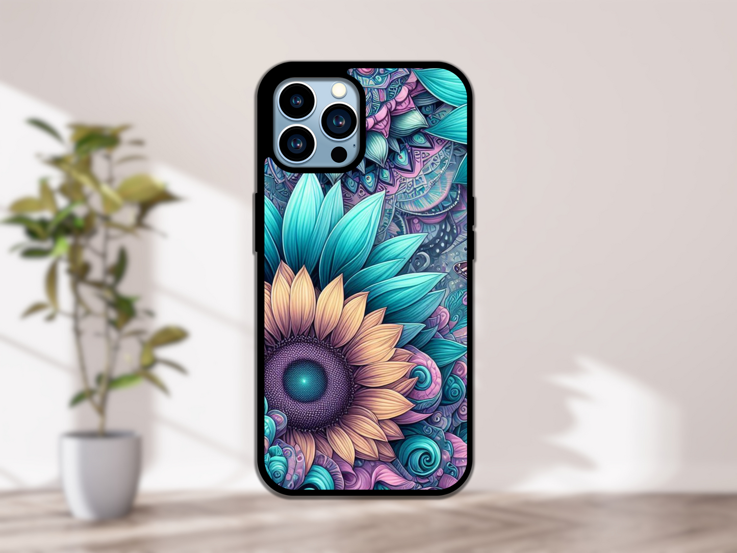 Neon Sunflower | Phone Case