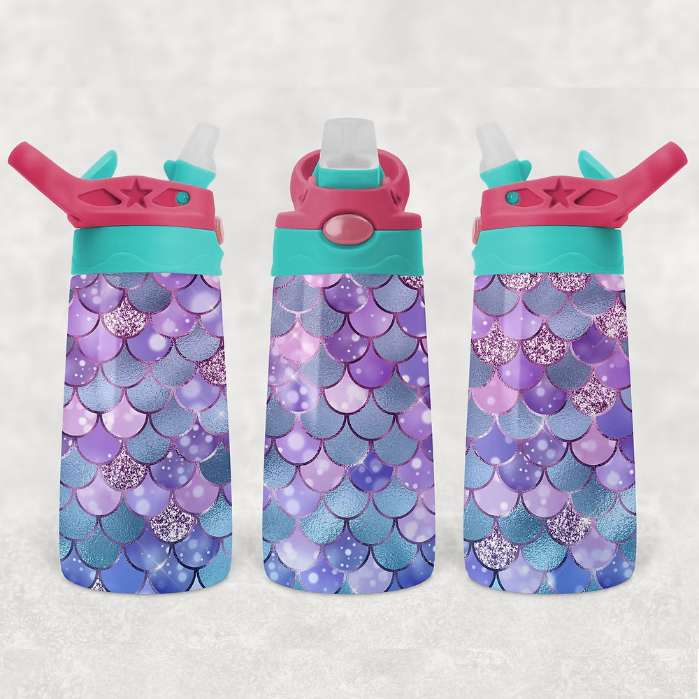 Mermaid Scales | Flip Top Water Bottle | 350ml